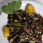 سالاد غذا - استیک گریل شده (نیم پرس)